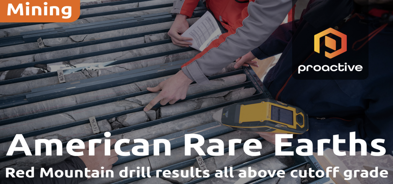  American Rare Earths reports initial Red Mountain drill results, confirms high-grade mineralization